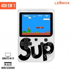 Mini Game Portátil 400 Jogos LEY-238 Lehmox - Branco
